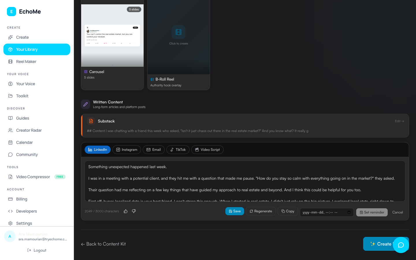 Post-now and schedule actions